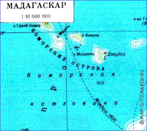 Administratives carte de Madagascar