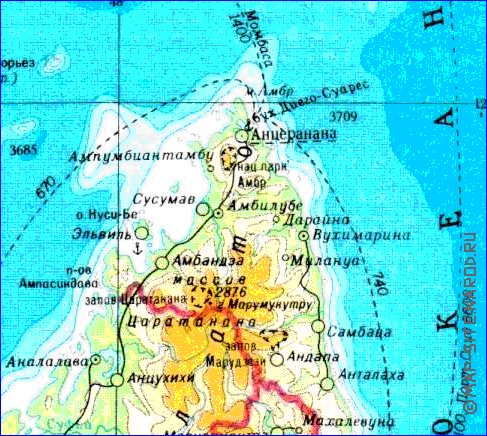 Administrativa mapa de Madagascar