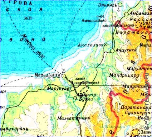 Administratives carte de Madagascar