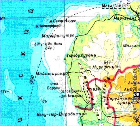 Administratives carte de Madagascar