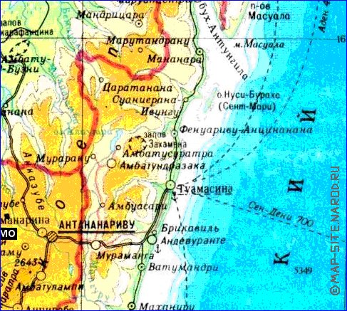 Administratives carte de Madagascar