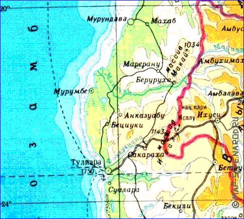 Administratives carte de Madagascar