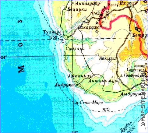 Administratives carte de Madagascar