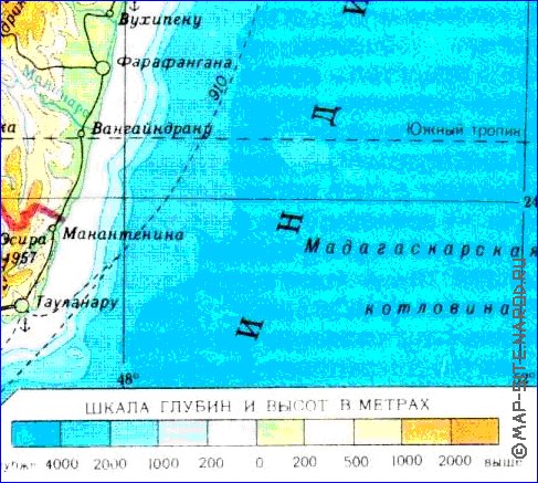 Administratives carte de Madagascar