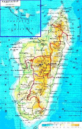 Administratives carte de Madagascar