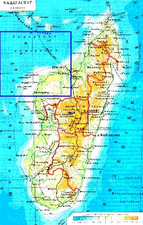 Administratives carte de Madagascar