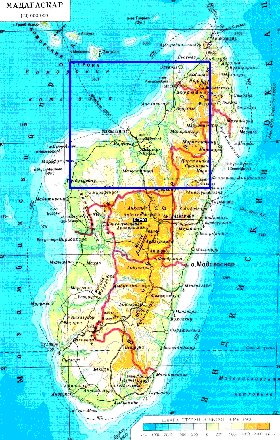 Administratives carte de Madagascar