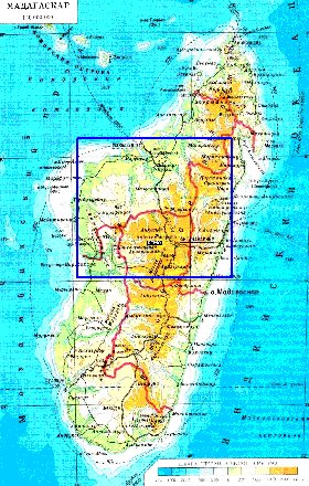 Administratives carte de Madagascar