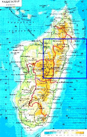 Administratives carte de Madagascar