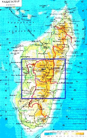 Administratives carte de Madagascar