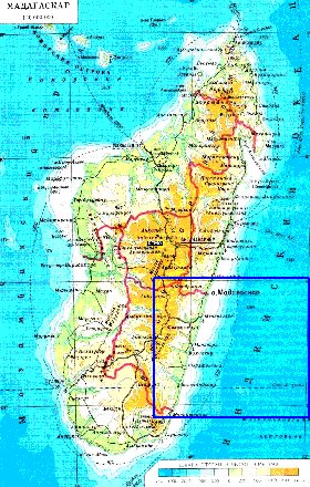 Administratives carte de Madagascar