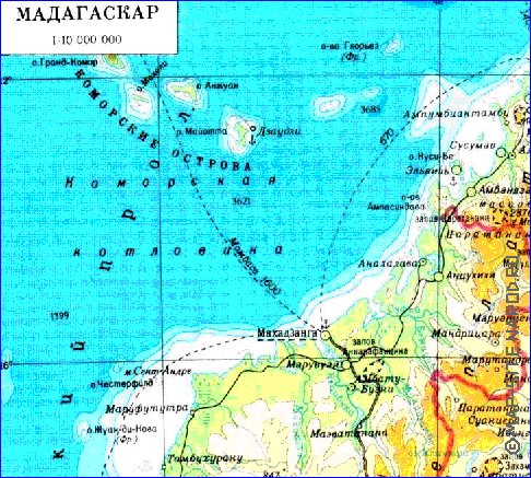 Administratives carte de Madagascar