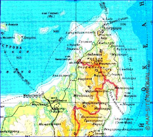Administratives carte de Madagascar