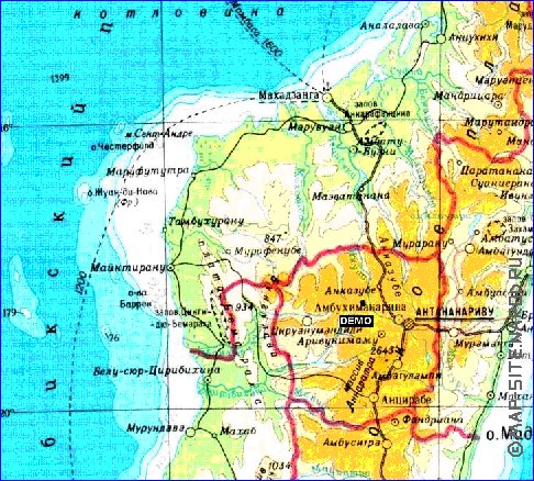 Administrativa mapa de Madagascar