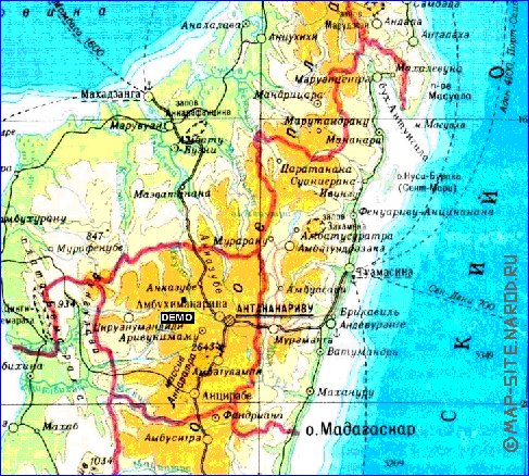 Administratives carte de Madagascar