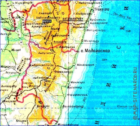 Administratives carte de Madagascar