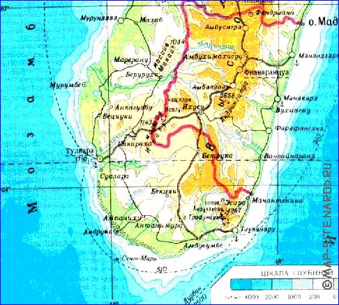 Administratives carte de Madagascar