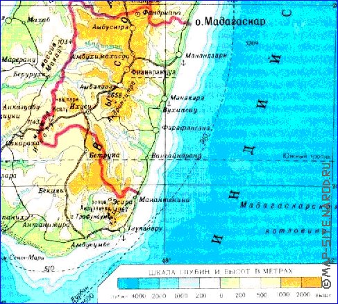 Administratives carte de Madagascar