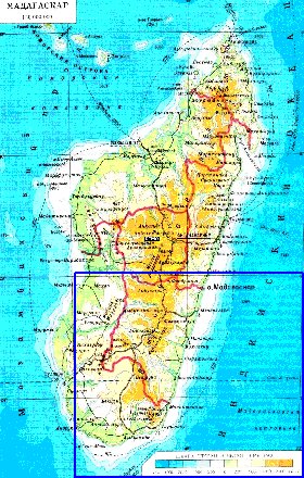 Administratives carte de Madagascar