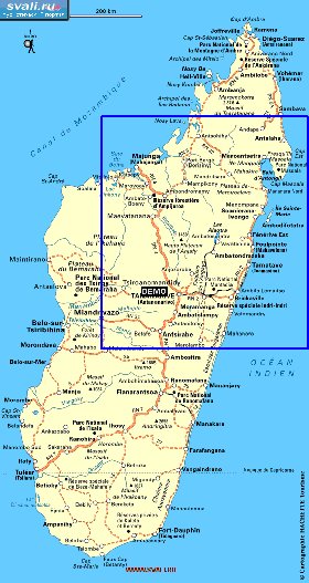 carte de des routes Madagascar