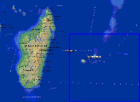 mapa de Madagascar em ingles