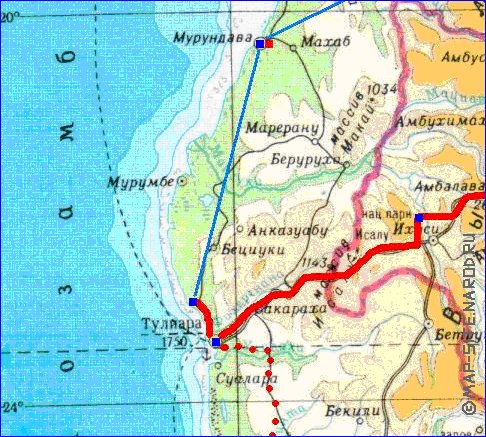 Fisica mapa de Madagascar