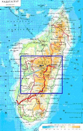 Fisica mapa de Madagascar