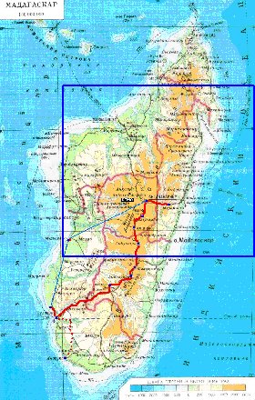 Fisica mapa de Madagascar