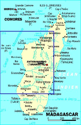 carte de Madagascar