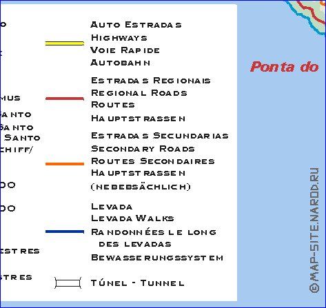 mapa de Regiao Autonoma da Madeira