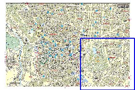 mapa de Madrid em espanhol