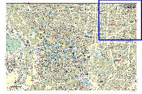 mapa de Madrid em espanhol