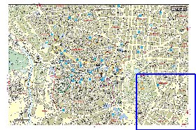 mapa de Madrid em espanhol