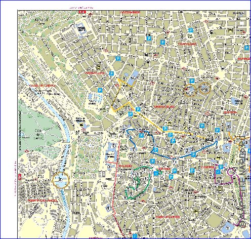 mapa de Madrid em espanhol