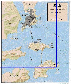 carte de Macao en anglais