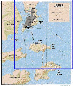 mapa de Macau em ingles