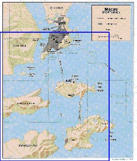 mapa de Macau em ingles