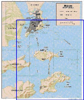 carte de Macao en anglais