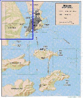 carte de Macao en anglais