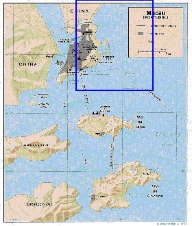 carte de Macao en anglais