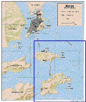 mapa de Macau em ingles