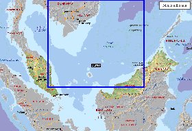 Administrativa mapa de Malasia