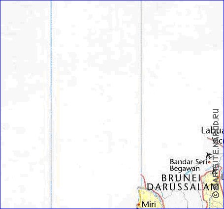 mapa de Malasia em ingles