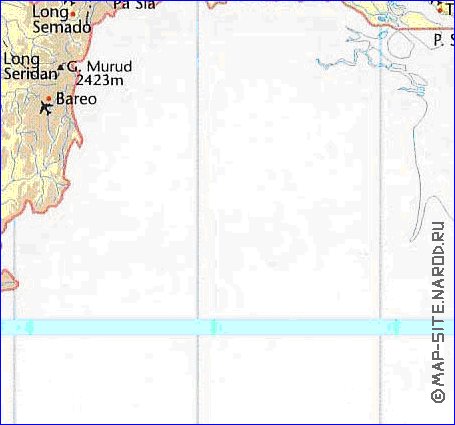 mapa de Malasia em ingles