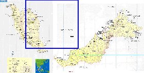 carte de Malaisie en anglais