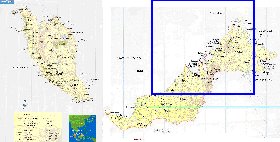 mapa de Malasia em ingles