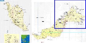 mapa de Malasia em ingles