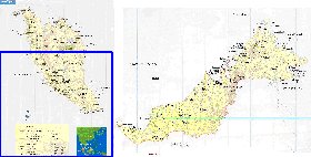 carte de Malaisie en anglais