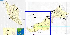 mapa de Malasia em ingles