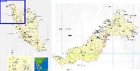 mapa de Malasia em ingles